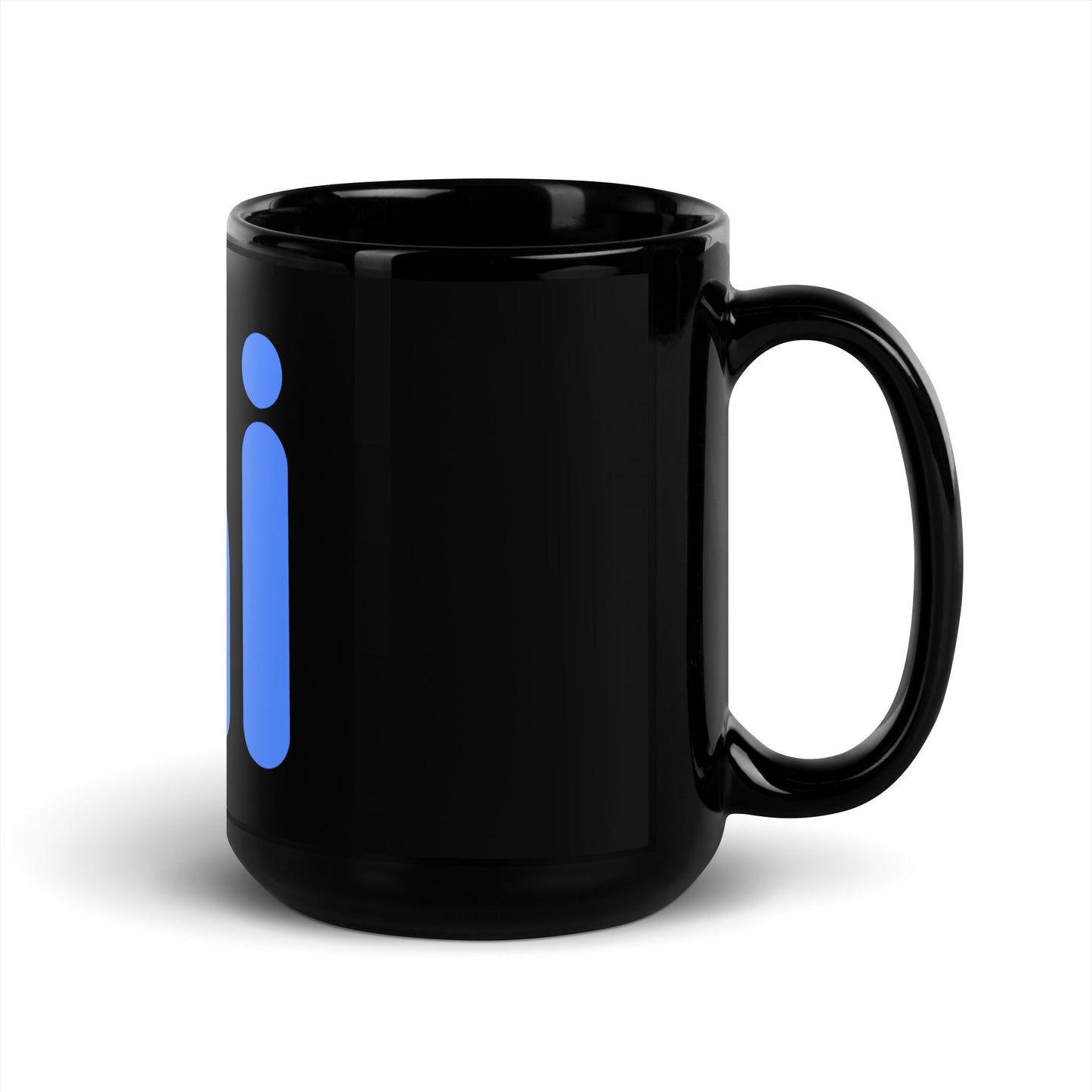 Image of the ai Black Glossy Mug.