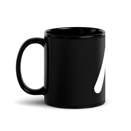 Image of the AI Logo Black Glossy Mug.