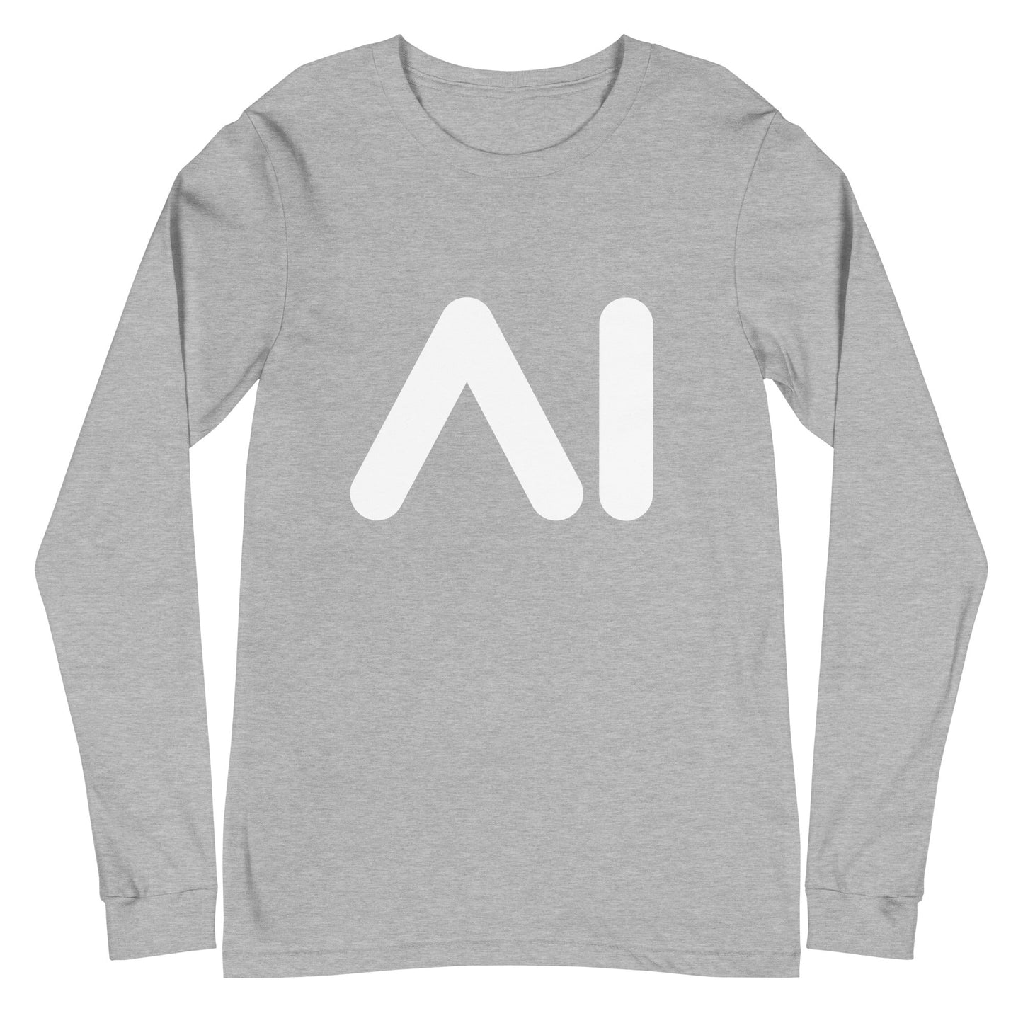 Image of the AI Logo Long Sleeve T-Shirt (unisex) Athletic Heather / M.