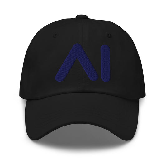 Image of the AI Navy Logo Cap Black.