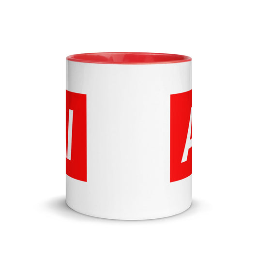 Image of the AI Sign Mug with Color Inside.