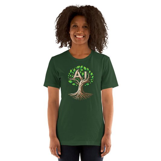 Image of the AI Tree T-Shirt (unisex).