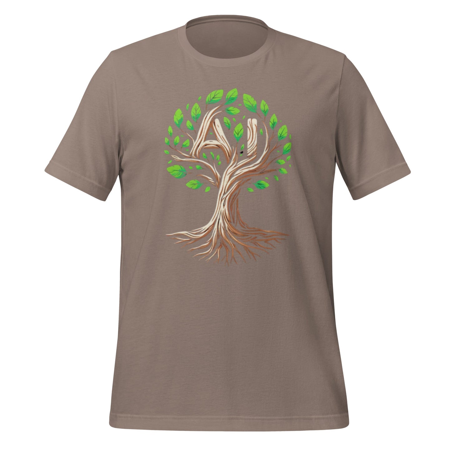 Image of the AI Tree T-Shirt (unisex) Pebble / M.