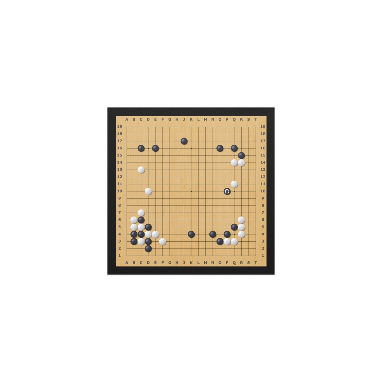 Image of the AlphaGo vs Lee Sedol Game 2 Move 37 Car Magnet.