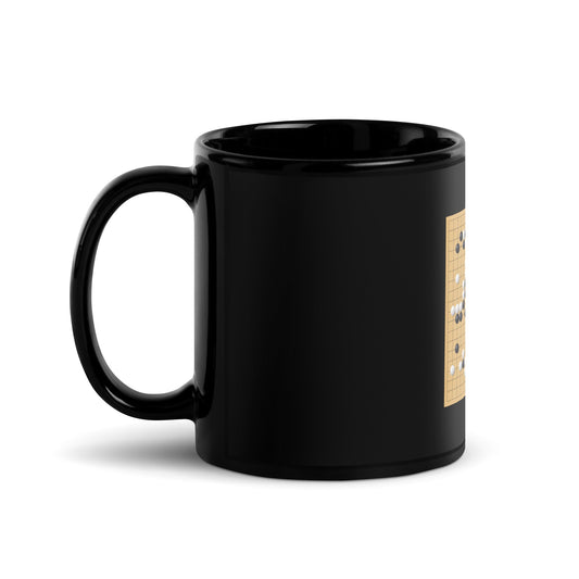 Image of the AlphaGo vs Lee Sedol Game 4 ’Good Move’ 78 Black Glossy Mug.