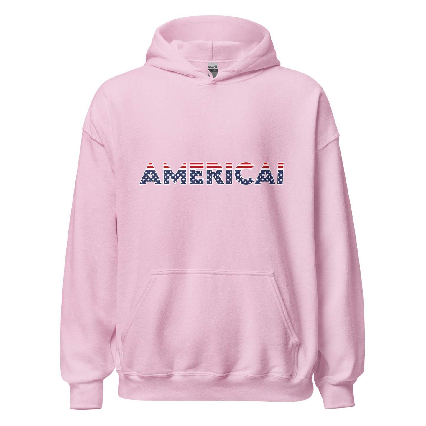 Image of the AMERICAI Hoodie (unisex) Light Pink / M.