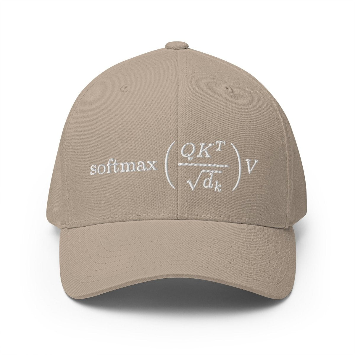 Image of the Attention is All You Need Closed-Back Baseball Cap Khaki / S/M.