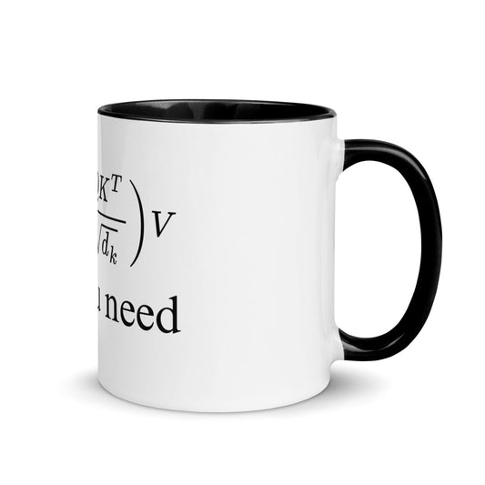 Image of the Attention is All You Need Mug with Color Inside.