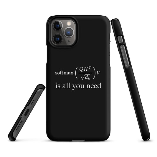 Image of the Attention is All You Need Snap Case for iPhone iPhone 11 Pro.