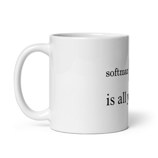 Image of the Attention is All You Need White Glossy Mug.