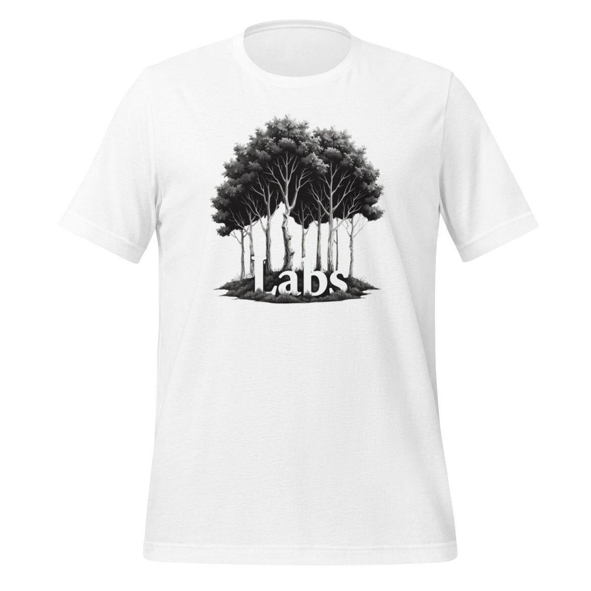 Product mockup photo of the Black Forest ’Labs’ T Shirt (unisex) White / M.