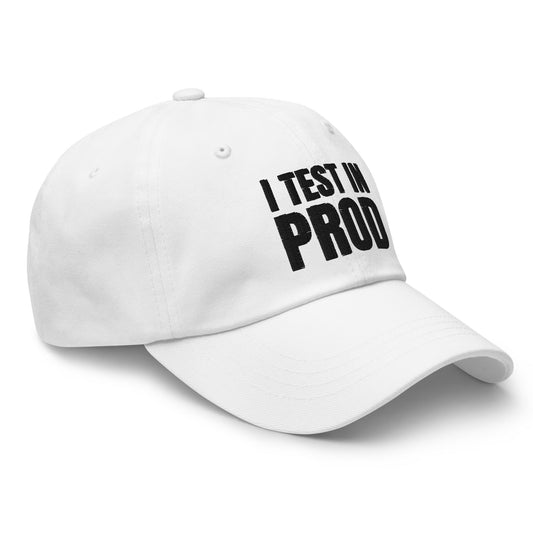 Image of the Black I Test in Prod Cap.