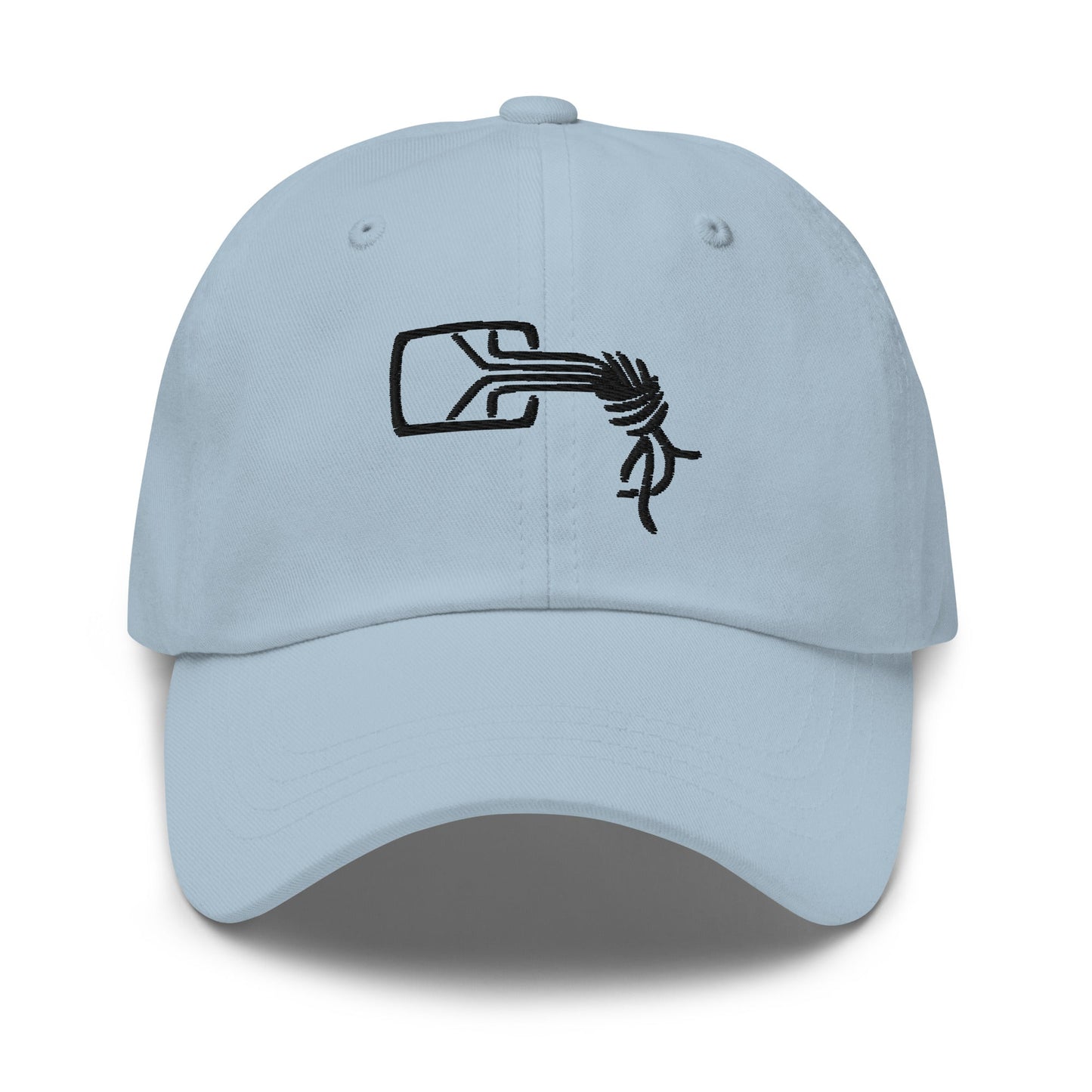 Image of the Chaos Computer Club Black Logo Cap Light Blue.