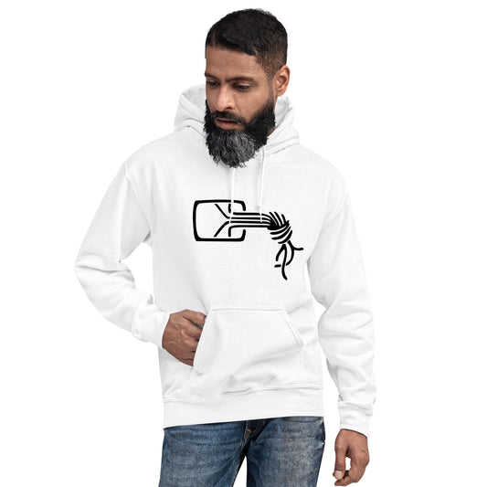Product mockup photo of the Chaos Computer Club Black Logo Hoodie (unisex).