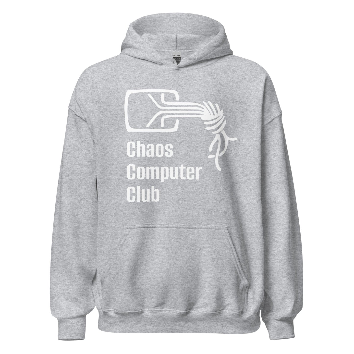 Image of the Chaos Computer Club Hoodie (unisex) Sport Grey / M.
