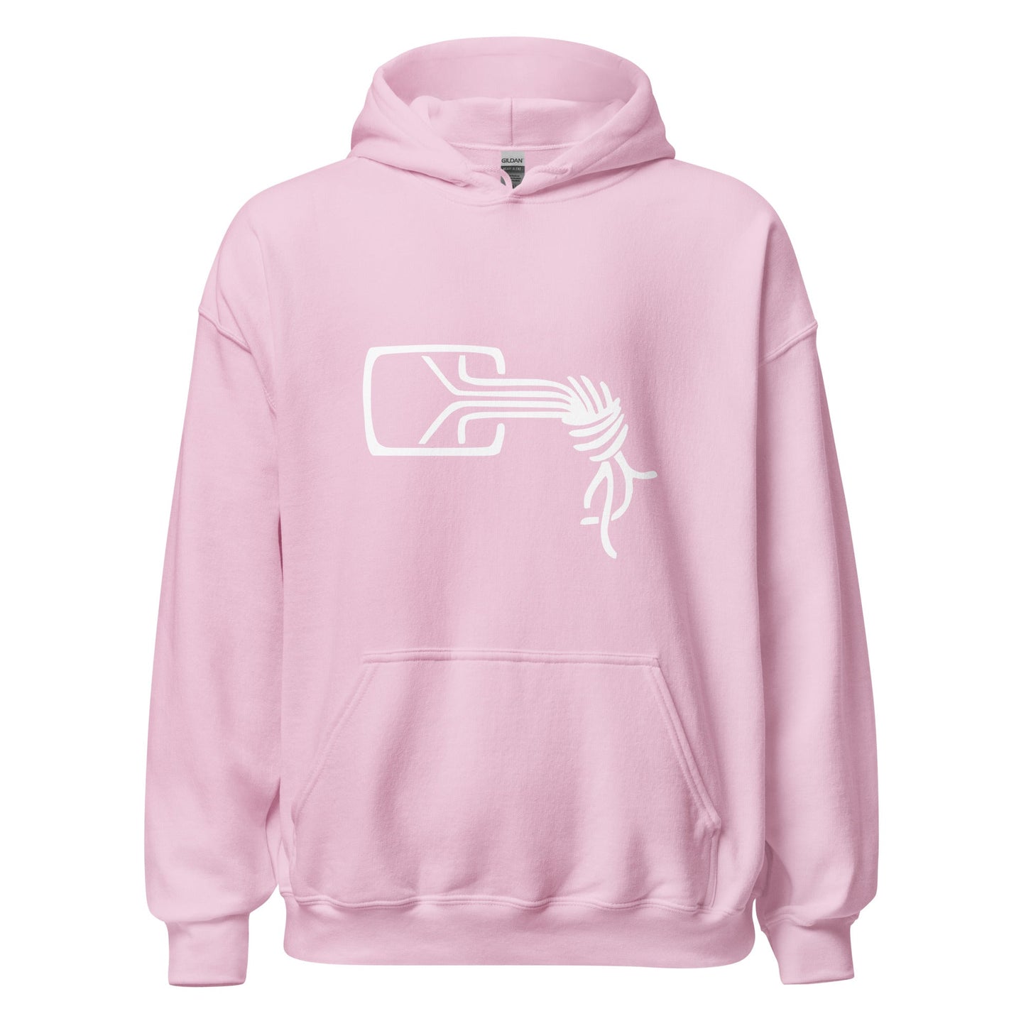 Product mockup photo of the Chaos Computer Club Logo Hoodie (unisex) Light Pink / M.