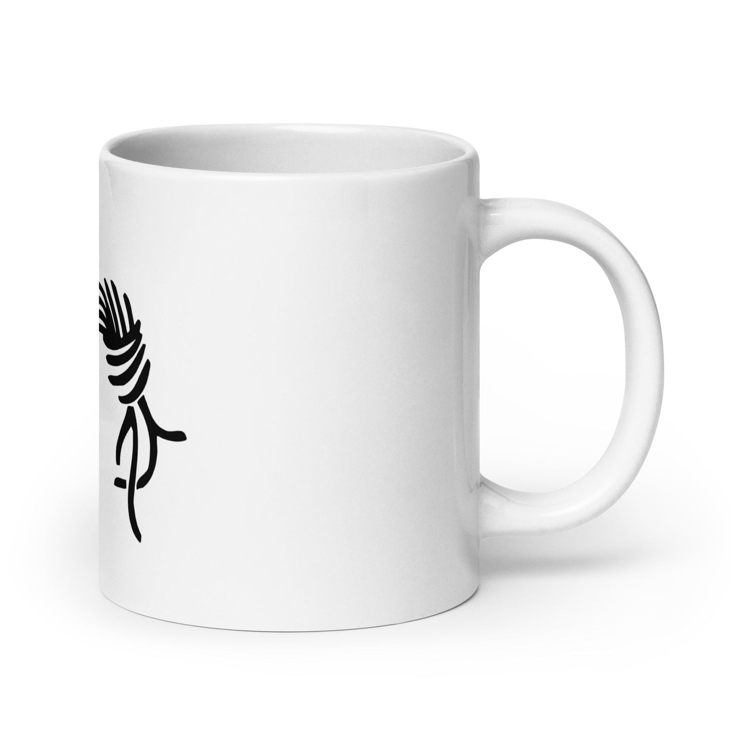 Image of the Chaos Computer Club Logo White Glossy Mug.