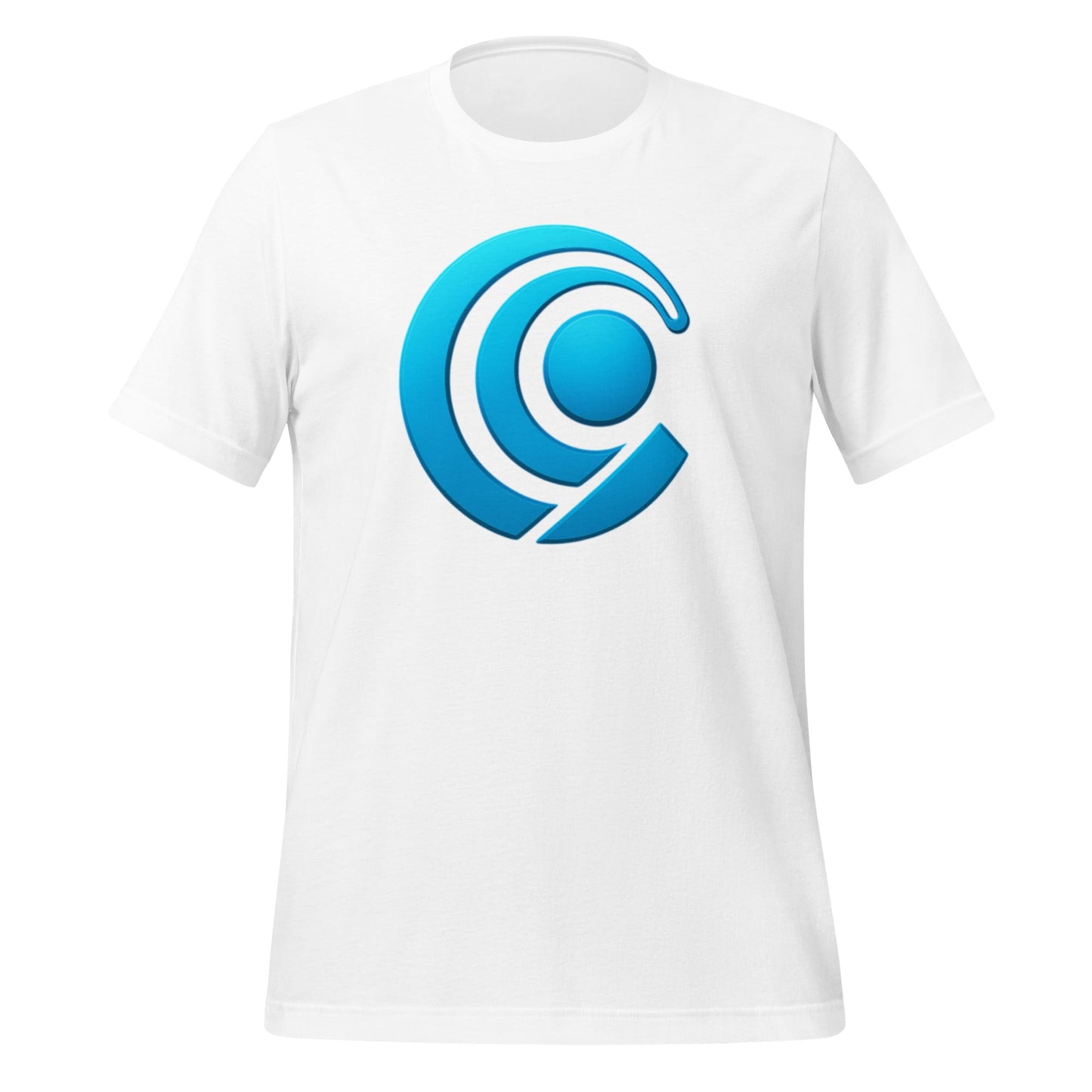 Product mockup photo of the Chromified Comet T Shirt (unisex) White / M.