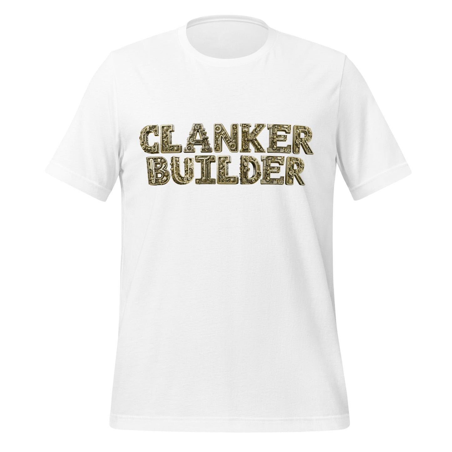 Image of the Clanker Builder T-Shirt (unisex) White / M.