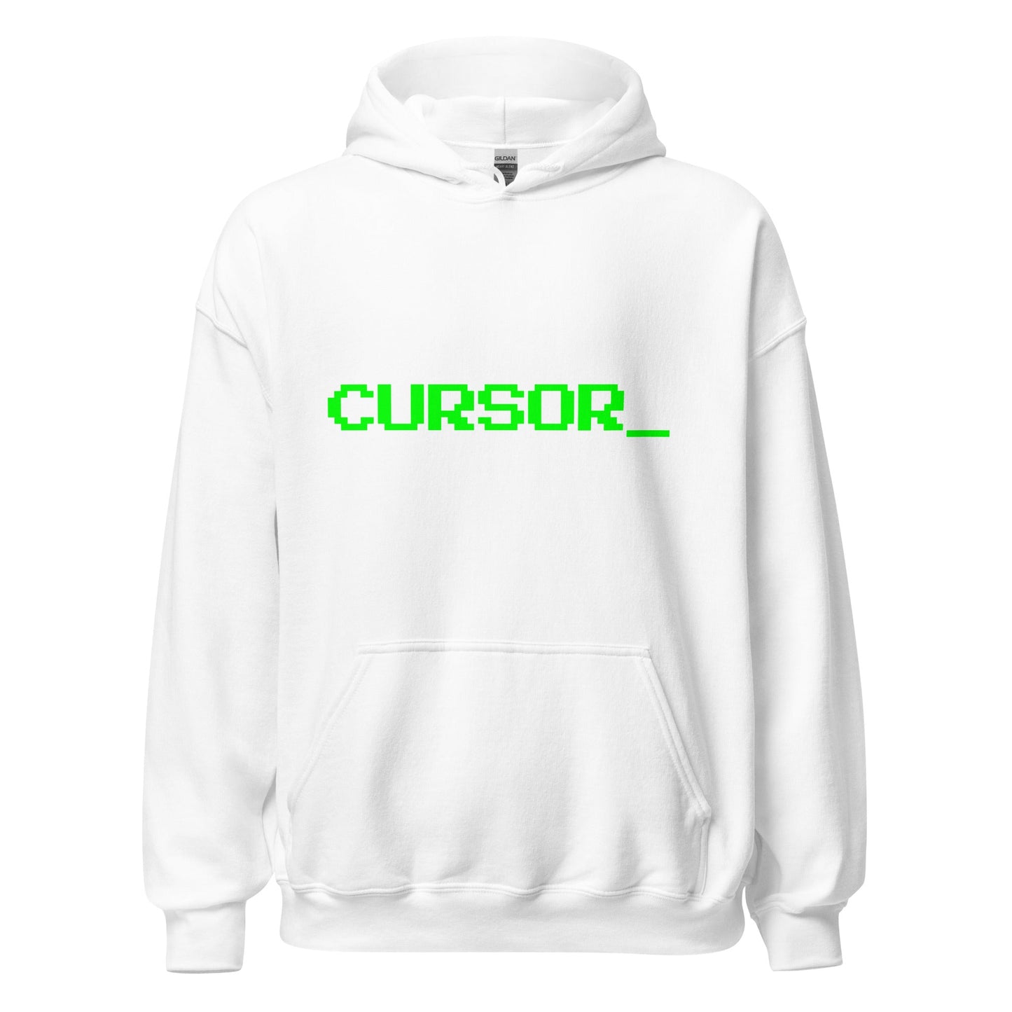 Image of the Cursor Underscore Hoodie (unisex) White / M.