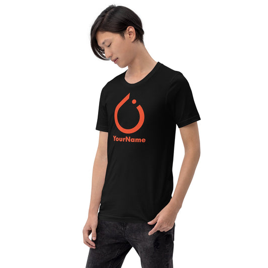 Product mockup photo of the Custom PyTorch T Shirt (unisex).