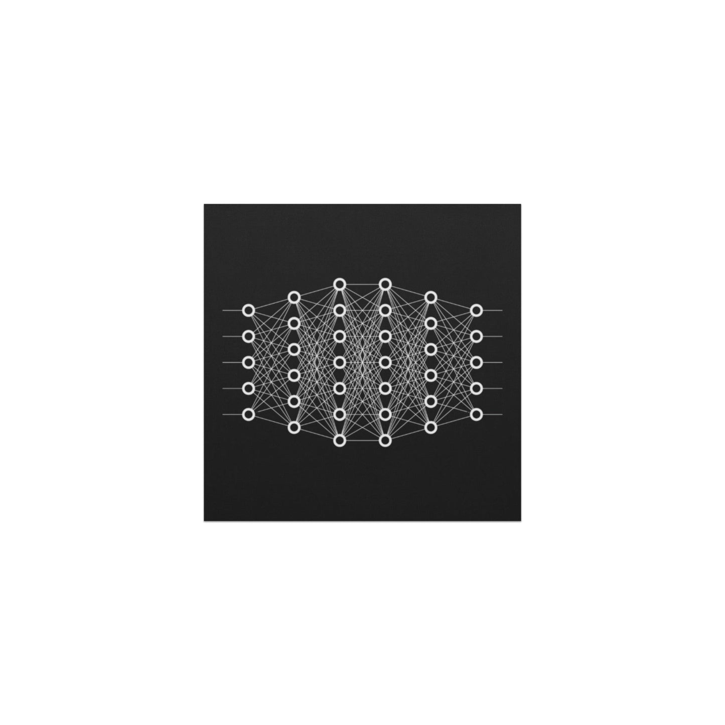 Image of the Deep Learning Car Magnet 2 5″×5″.