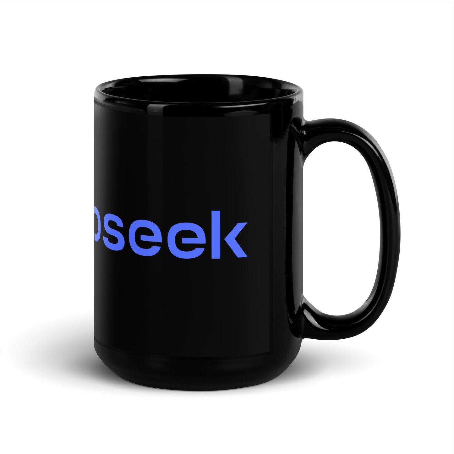 Image of the Black DeepSeek Logo Mug.