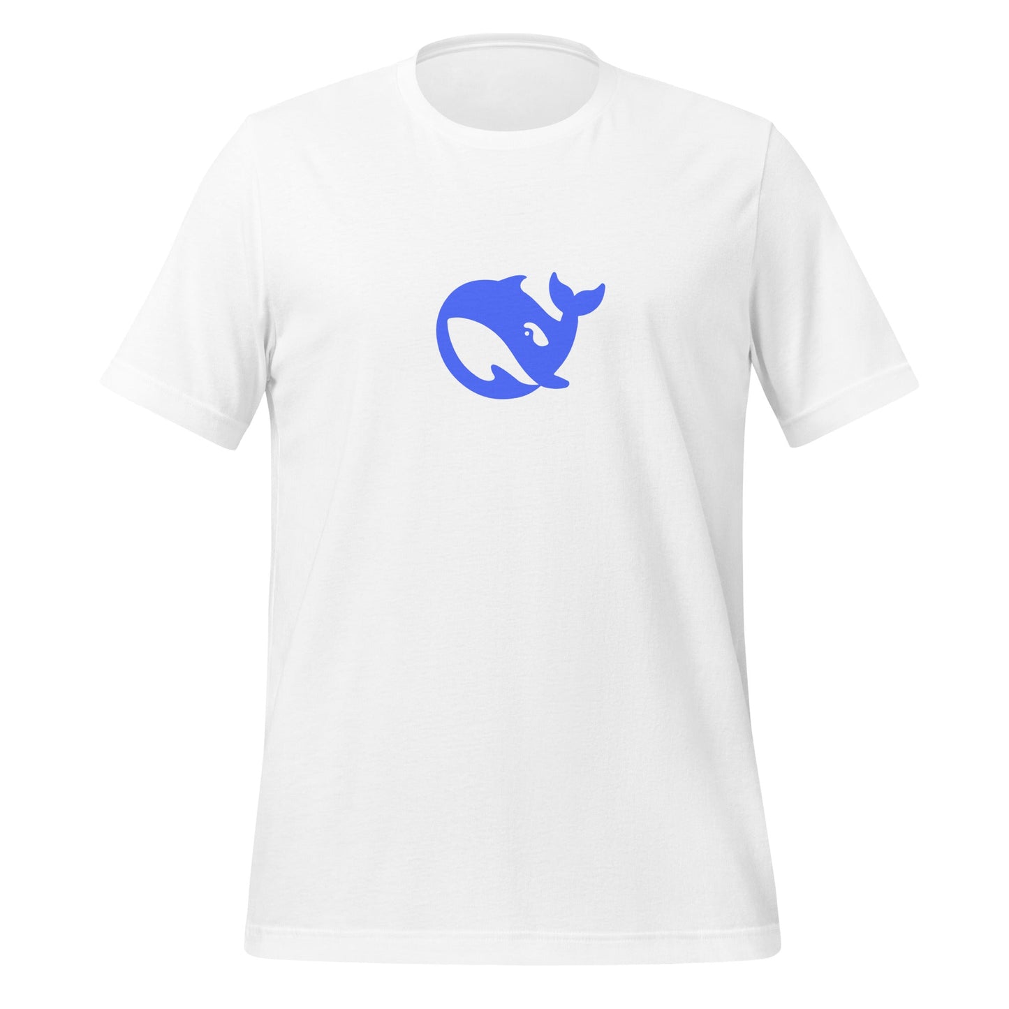 Product mockup photo of the DeepSeek T Shirt 2 (unisex) White / M.