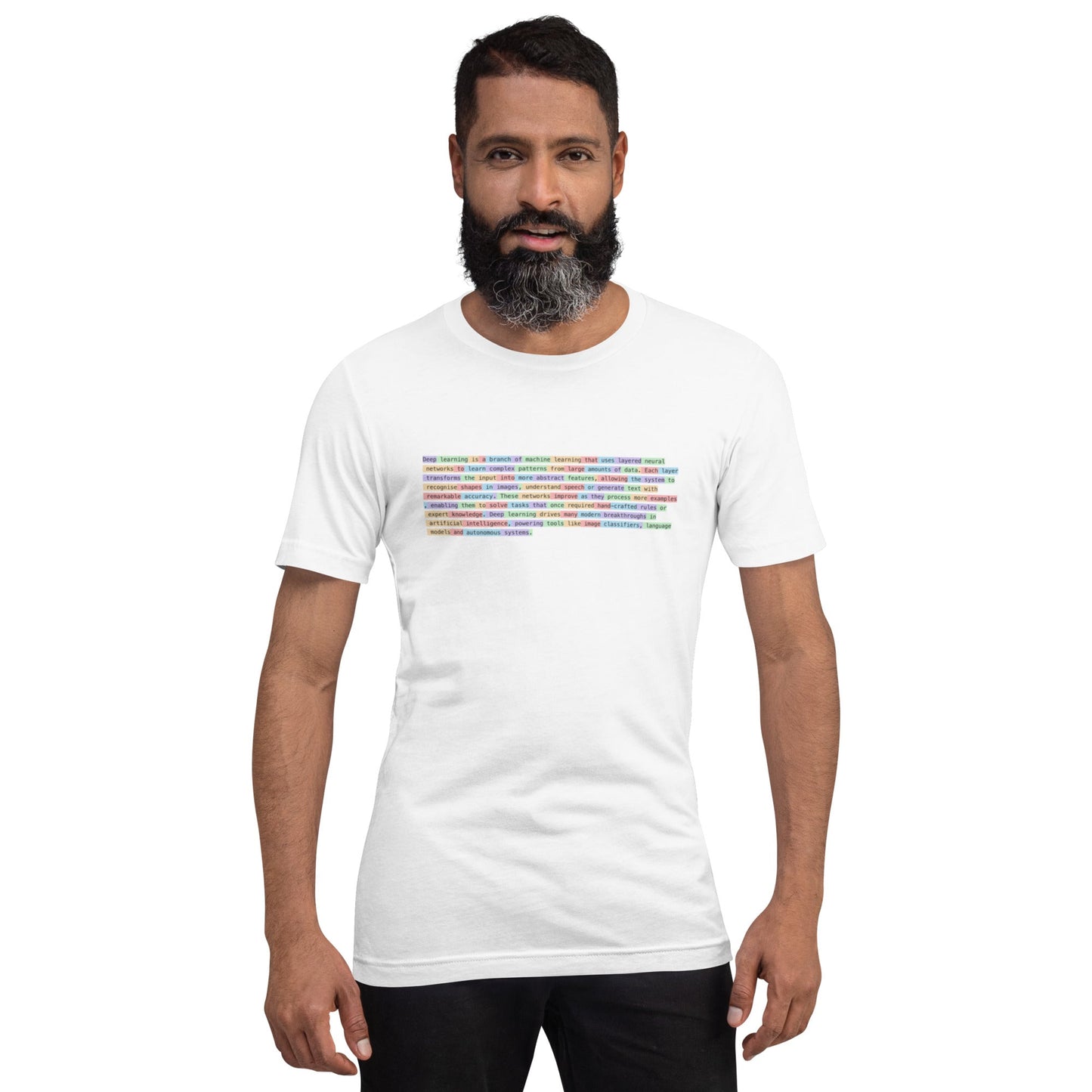 Image of the Definition of Deep Learning Tokenized T-Shirt (unisex).