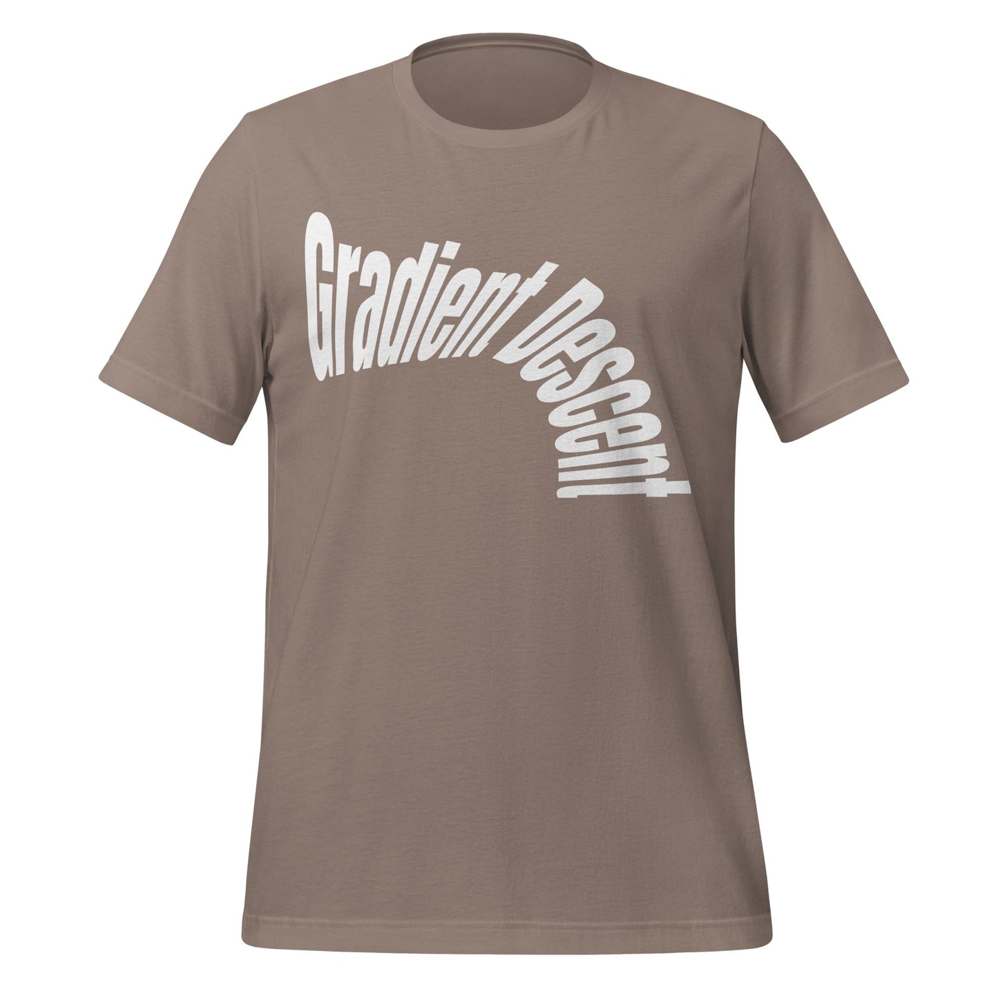 Image of the Distorted Gradient Descent T-Shirt (unisex) Pebble / XS.