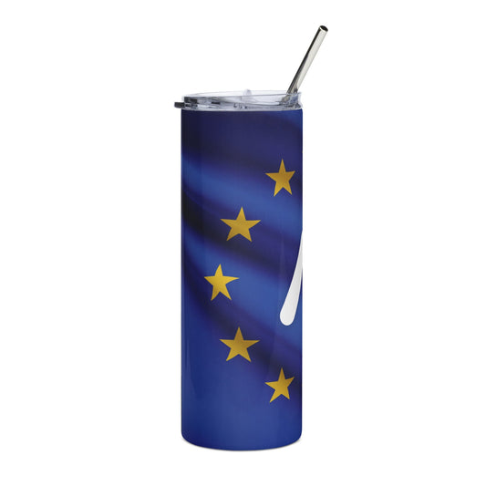 Image of the Europe AI Logo Stainless Steel Tumbler.