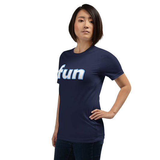 Product mockup photo of the funpeeps fun T Shirt (unisex).