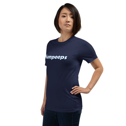 Product mockup photo of the funpeeps T Shirt (unisex).