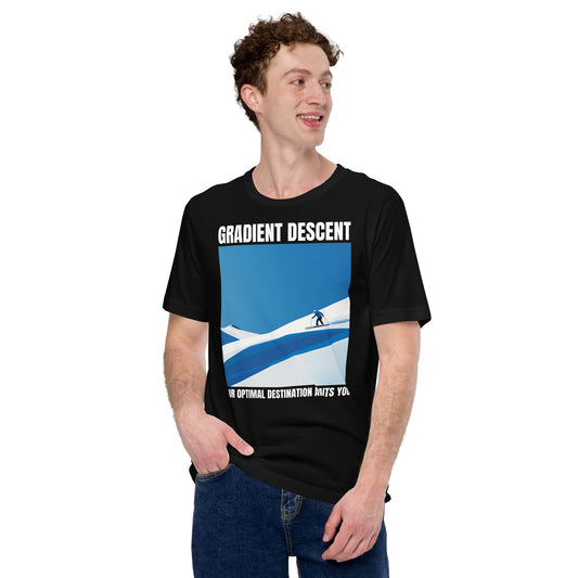Image of the Gradient Descent T-Shirt 2 (unisex).