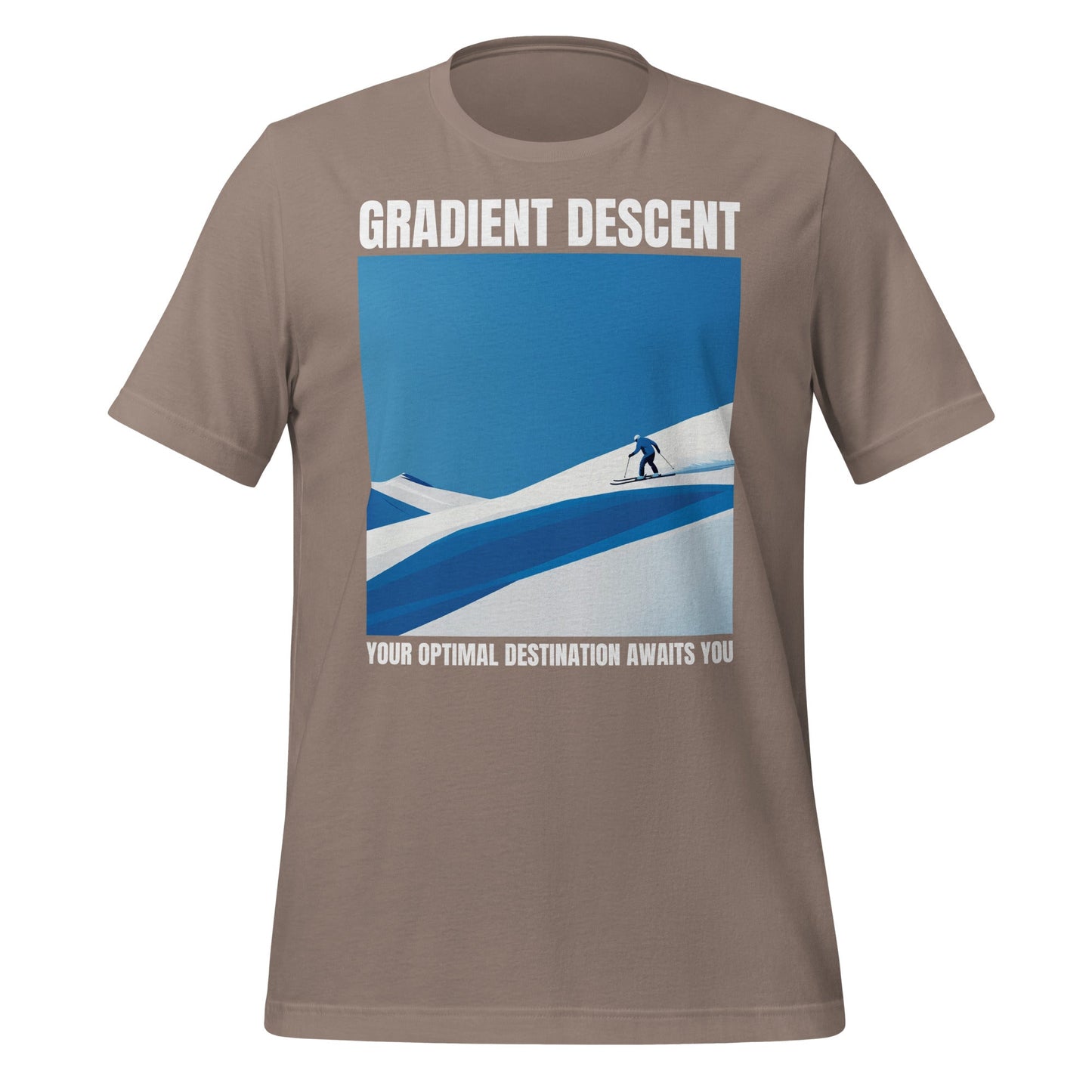 Image of the Gradient Descent T-Shirt 2 (unisex) Pebble / M.