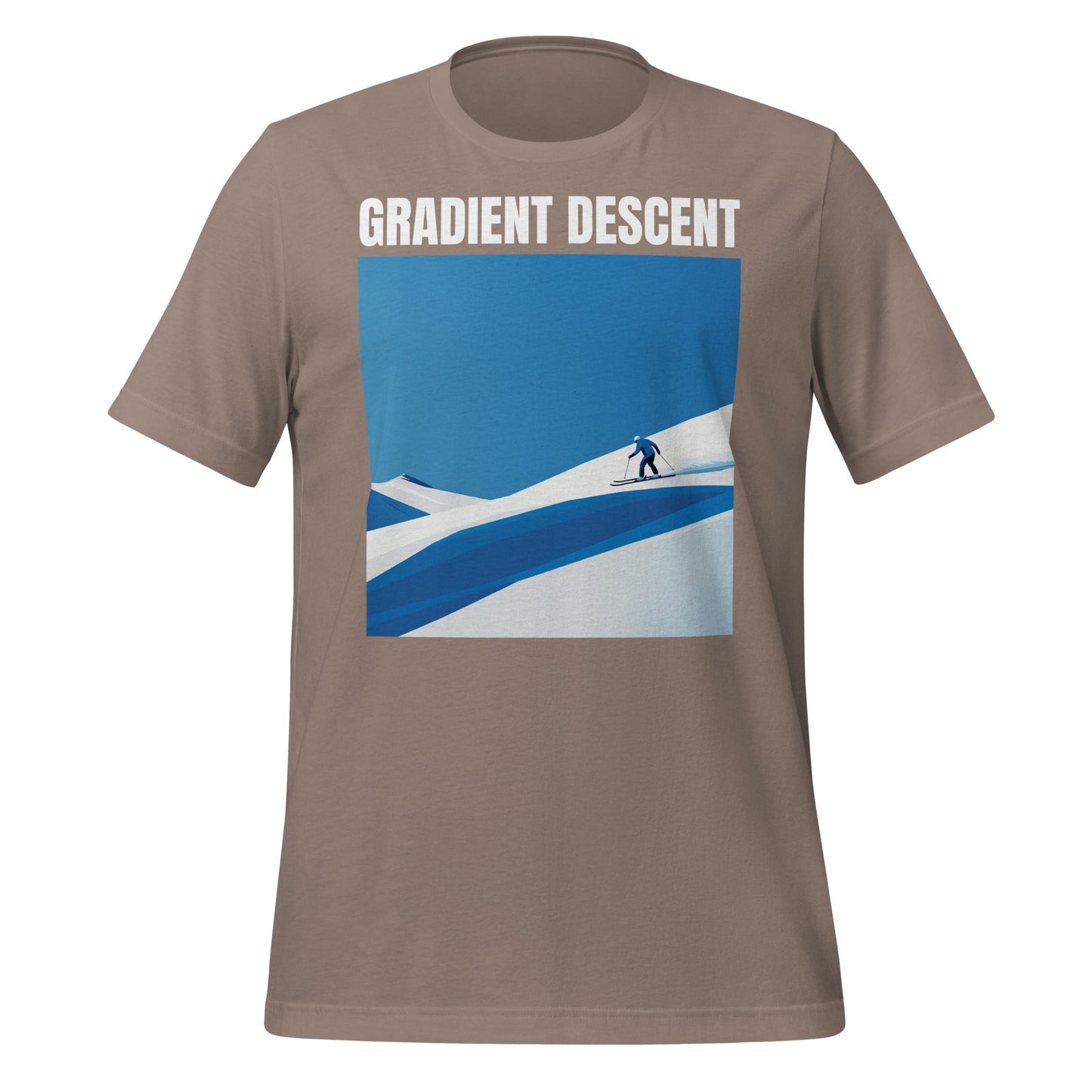 Image of the Gradient Descent T-Shirt (unisex) Pebble / M.