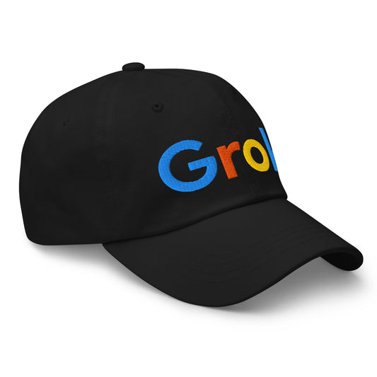 Image of the Grok Search Logo Cap.