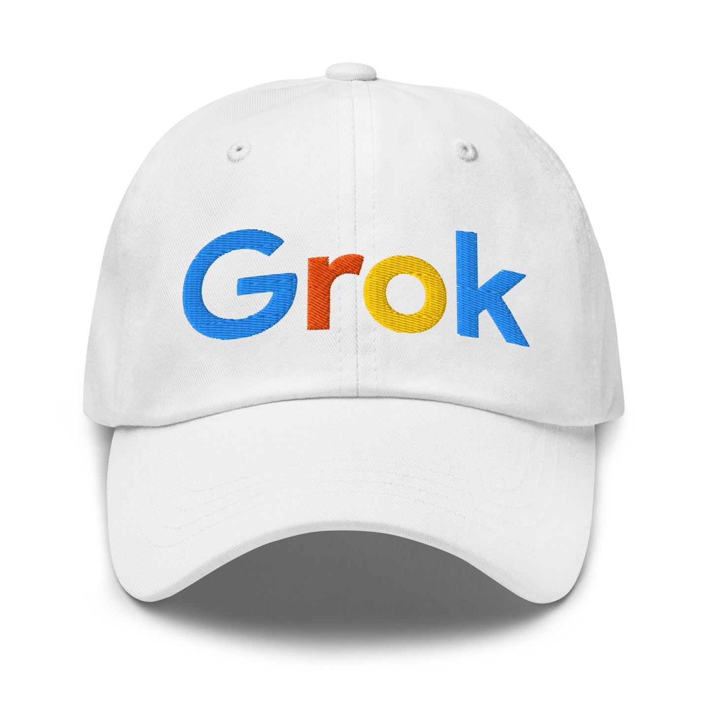 Image of the Grok Search Logo Cap White.