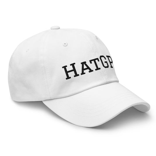 Product mockup photo of the HatGPT in Black Cap.