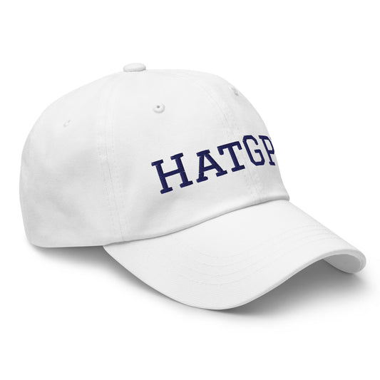 Product mockup photo of the HatGPT in Navy Cap.