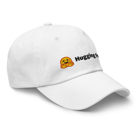 Image of the Hugging Face Black Logo Cap.