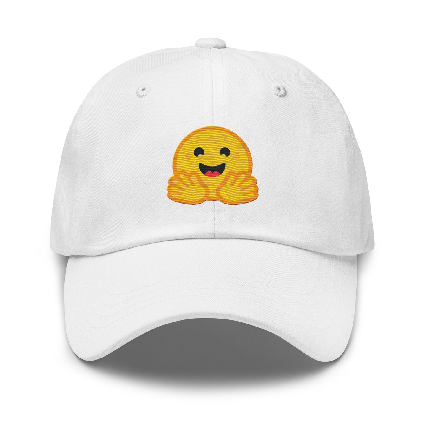 Image of the Hugging Face Cap White.