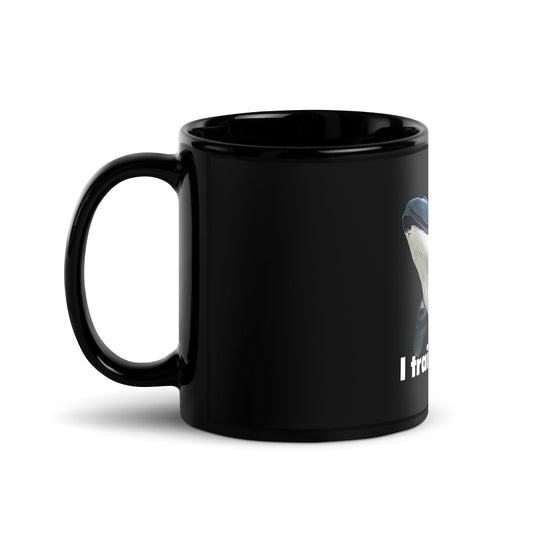 Image of the I trained GPT-5 Black Glossy Mug.