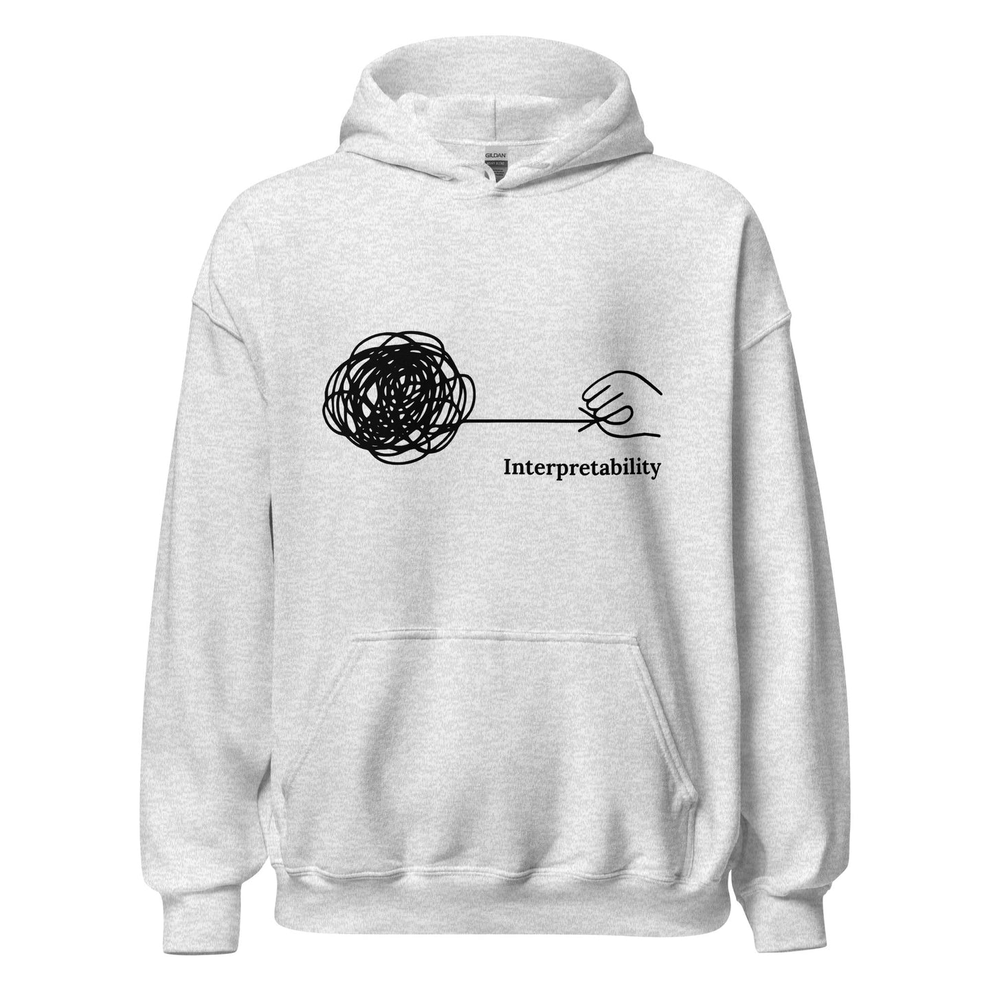 Image of the Interpretability Hoodie (unisex) Ash / M.