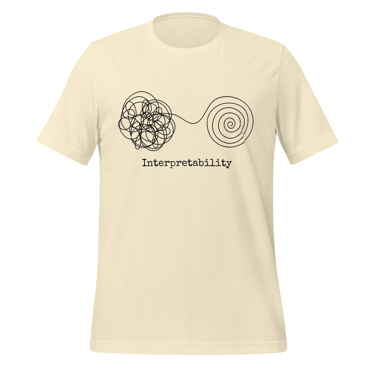 Image of the Interpretability T-Shirt V2 (unisex) Natural / XS.
