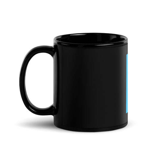 Image of the Kaggle Black Glossy Mug.