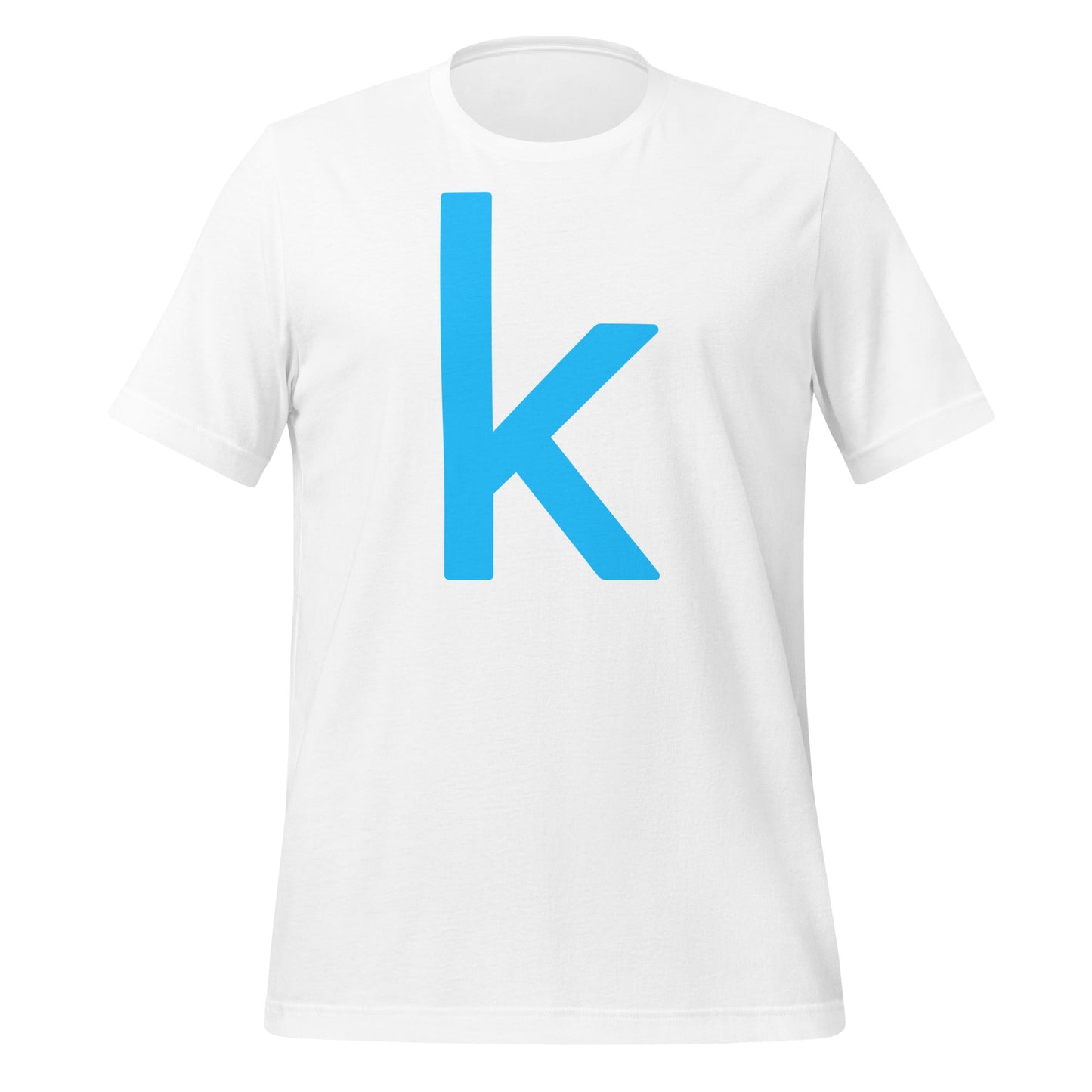 Product mockup photo of the Kaggle T Shirt (unisex) White / M.