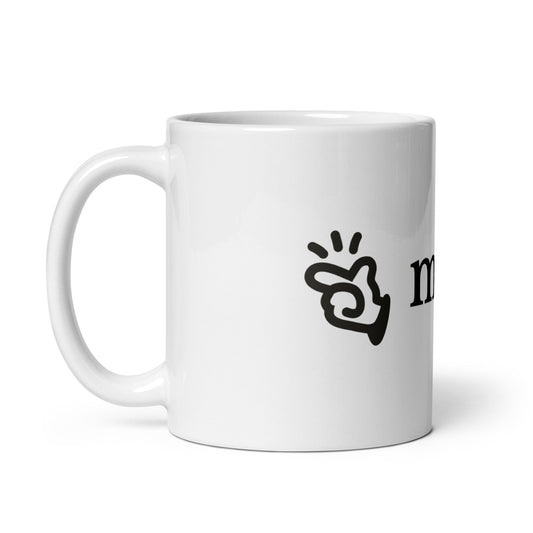 Image of the Manus AI White Glossy Mug.