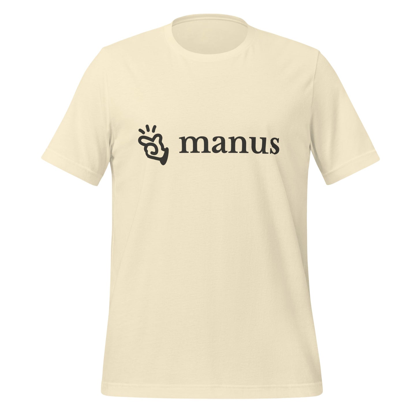 Product mockup photo of the Manus Logo T Shirt 2 (unisex) Natural / M.