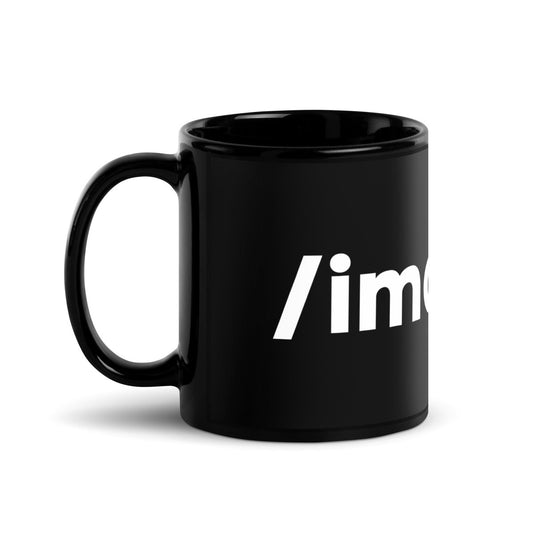 Image of the Midjourney /imagine Prompt Black Glossy Mug 2.